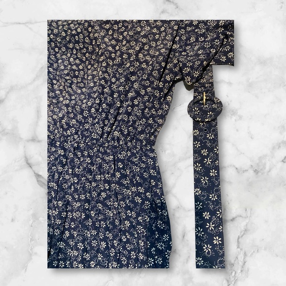 Vintage 80’s/90’s Leslie Fay dress size 10 with belt - Picture 3 of 6